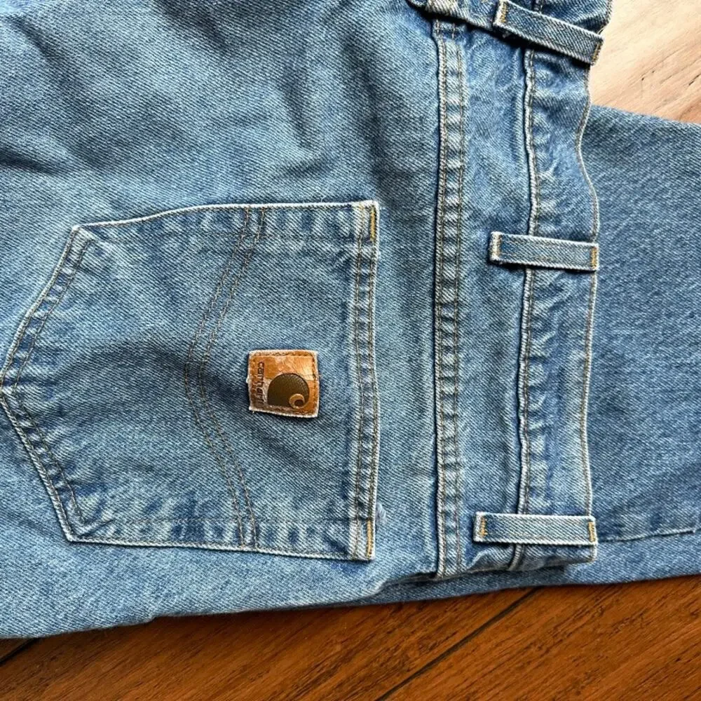 Carhartt Men's B17 DST Darkstone Relaxed Fit Jeans Heavyweight Denim 44x32